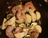 A picture of step 4 of Way yummy zucchini and shrimp with couscous.