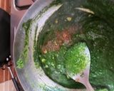 A picture of step 8 of Corn Palak.