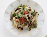 A picture of step 4 of Fricassee of Mixed Mushrooms over Smashed Rosemary Potatoes.