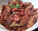 A picture of step 5 of Sunshines chipotles smothered chicken.