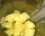 A picture of step 2 of Pineapple Blast.