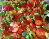 A picture of step 6 of Farmers Market Veggie Lasagna.