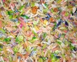 A picture of step 7 of Rainbow fried rice.