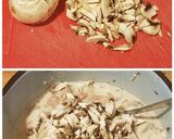 Foto del paso 6 de la receta Tempurburguesa de pollo, champiñones y mozzarella con guarnición