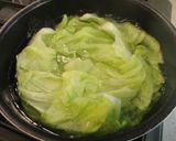 A picture of step 1 of Cabbage and Cheese Rolls in Tomato Sauce.