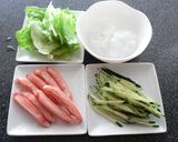 A picture of step 1 of Imitation Crab Salad Summer Rolls.