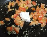 A picture of step 6 of Tomato and Camembert Cheese Pasta.