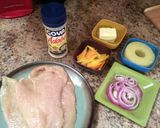 A picture of step 1 of Pineapple Chicken.
