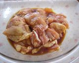A picture of step 1 of Crispy Juicy Zangi Fried Chicken.