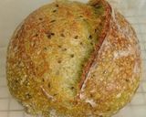 Foto langkah ke 17 dari resep Pandan Biji Wijen Hitam Sourdough Bread.