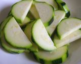 A picture of step 1 of Zucchini and Potatoes Marinated in Soy Sauce.