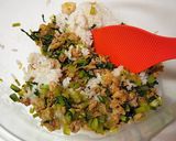 A picture of step 6 of Simple Rice Mix with Komatsuna and Pork Belly.