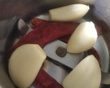 A picture of step 1 of Chilli garlic mushroom.