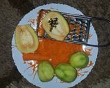 A picture of step 1 of Fried fruit salad.