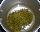 A picture of step 3 of Bubur Kacang Hijau- Malaysian Sweet Green Bean Soup.