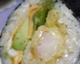 A picture of step 4 of California Rolls.