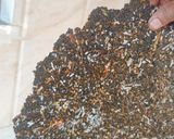 A picture of step 3 of Black Sesame Coconut Chikki.