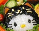 A picture of step 17 of Black Cat Hello Kitty Halloween Bento.