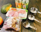 和風南瓜燉雞的食譜步驟1照片