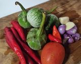 Foto langkah ke 1 dari resep Sambal Terong Kukus.