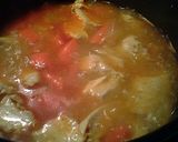 A picture of step 4 of pasta chicken and carrots.