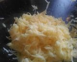 A picture of step 1 of Mandys chorizo hash browns.