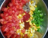 A picture of step 3 of Smokie salad.