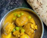 सोया चंक्स मटर आलू की सब्जी रेसिपी चरण 6 फोटो