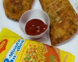 A picture of step 12 of Maggi Aloo Snack.