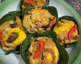 Foto langkah ke 12 dari resep Ayam Lodho Telur Asin / Takir Bujur Sangkar.