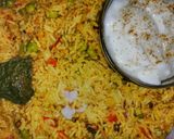 A picture of step 10 of Vegetable Pulao or tehri.