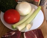 Foto del paso 3 de la receta Receta de garbanzos con espinacas y jamón
