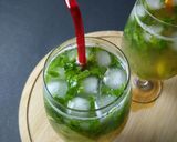 A picture of step 3 of Lemon and mint sikanji.