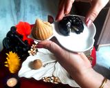 A picture of step 3 of Chocolava Modak.