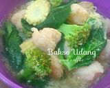 Foto langkah ke 9 dari resep Bakso Udang Sayur.