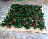 A picture of step 8 of Bacon Spinach Swirls.
