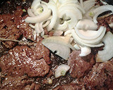 A picture of step 5 of Lamb and beef on Cuban bread.