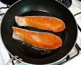A picture of step 3 of Simple Acquapazza-style Salmon with Basil.