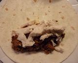 A picture of step 5 of Chicken Enchilada.