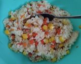 Foto langkah ke 2 dari resep Omelet Nasi.