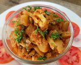 फ्लाॅवर बटाटा भाजी (Flower Batata Bhaji Recipe In Marathi) रेसिपी स्टेप 6 फोटो 