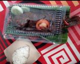 A picture of step 25 of Grilled Whole Fish with Tamarind, Sweet Soy Sauce and Bento Rice.