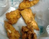 A picture of step 1 of sweet and sour chicken.
