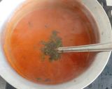 A picture of step 6 of Tomato saar/ tomato curry.
