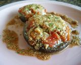 A picture of step 5 of "Magical Tomatoes" On Shiitake Mushrooms.