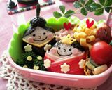 A picture of step 11 of Cute Bento for the Doll Festival!.