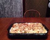 A picture of step 12 of Easy Creamy Chicken Ziti Bake.