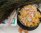 A picture of step 6 of Moong dal Halwa.