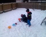A picture of step 4 of Vickys Ice Ball Marbles.