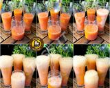 A picture of step 1 of Sunset Mocktail.